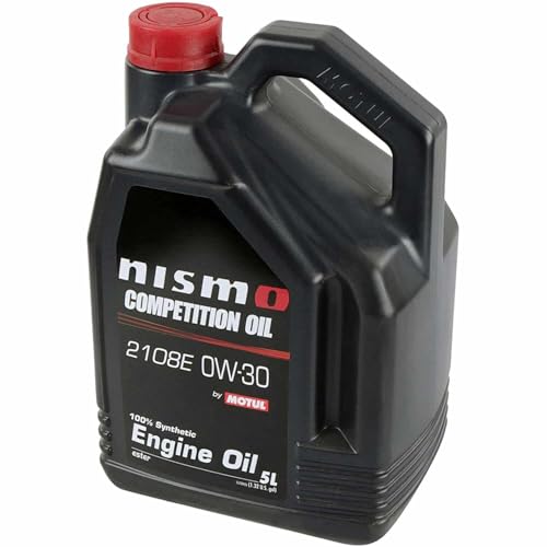 NISMO Competition Oil 2108E 0W-30 5L — three-quarter product view