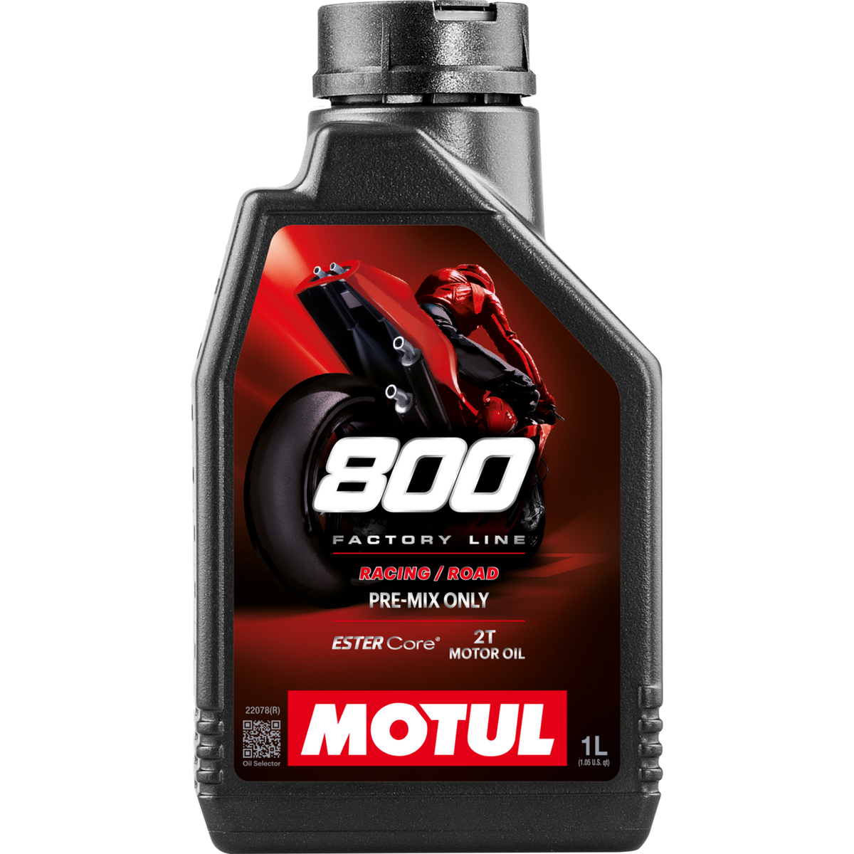 Motul 800 2T Factory Line Road Racing — Premix Racing Oil (1L (1.05 qt.))