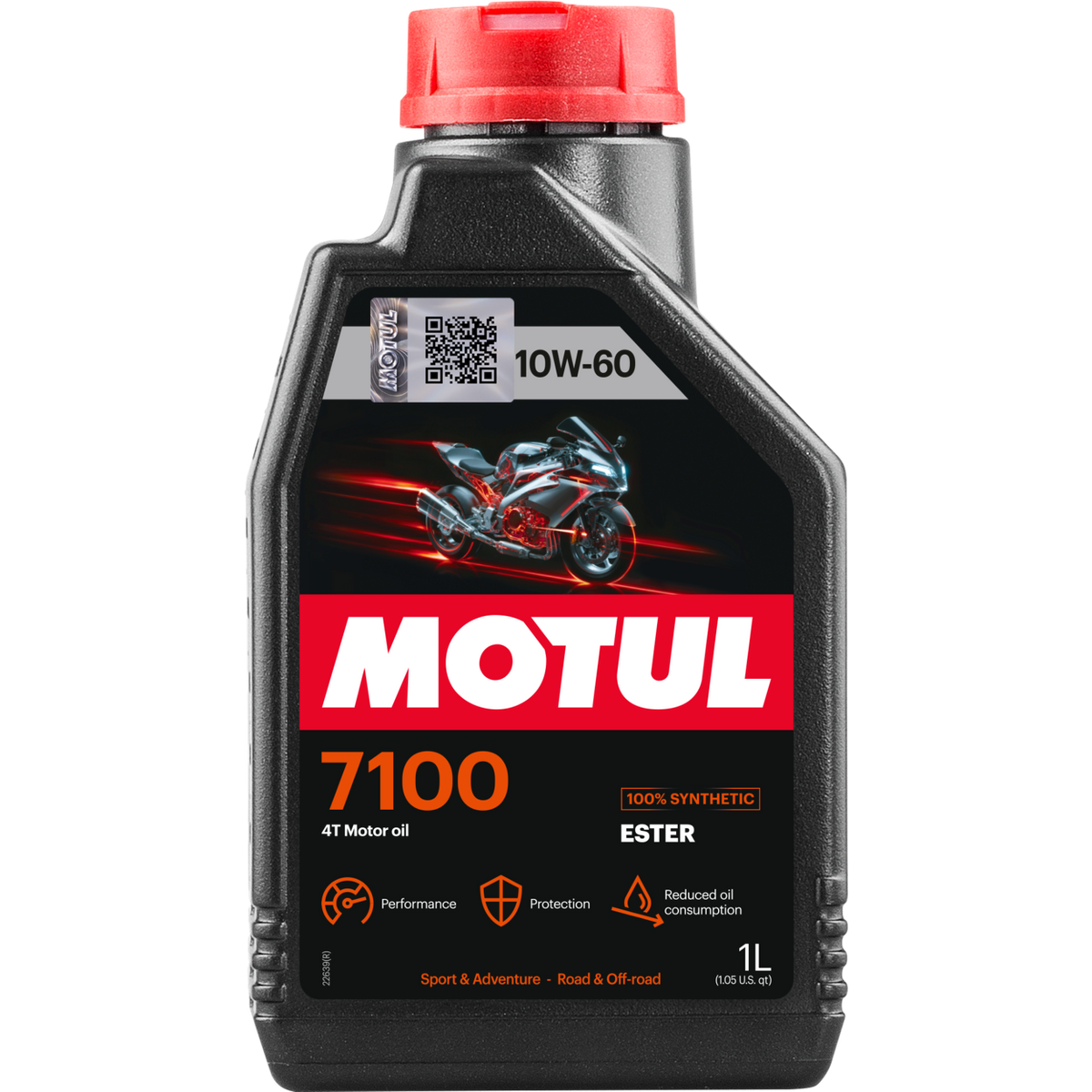 Motul 7100 10W-60 4T — Full Synthetic Motorcycle Oil