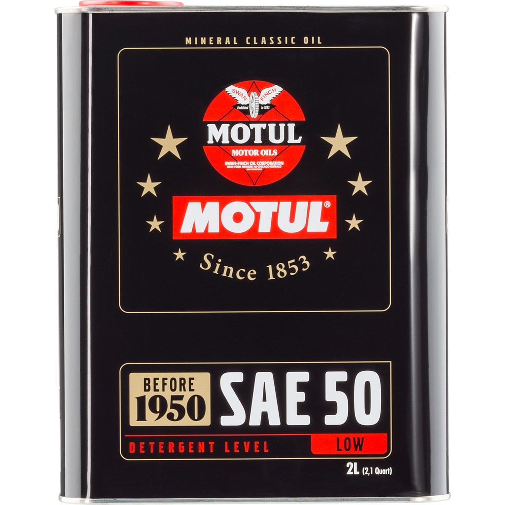 Motul Classic SAE 50 — Vintage Monograde Oil (2L (2.1qt))