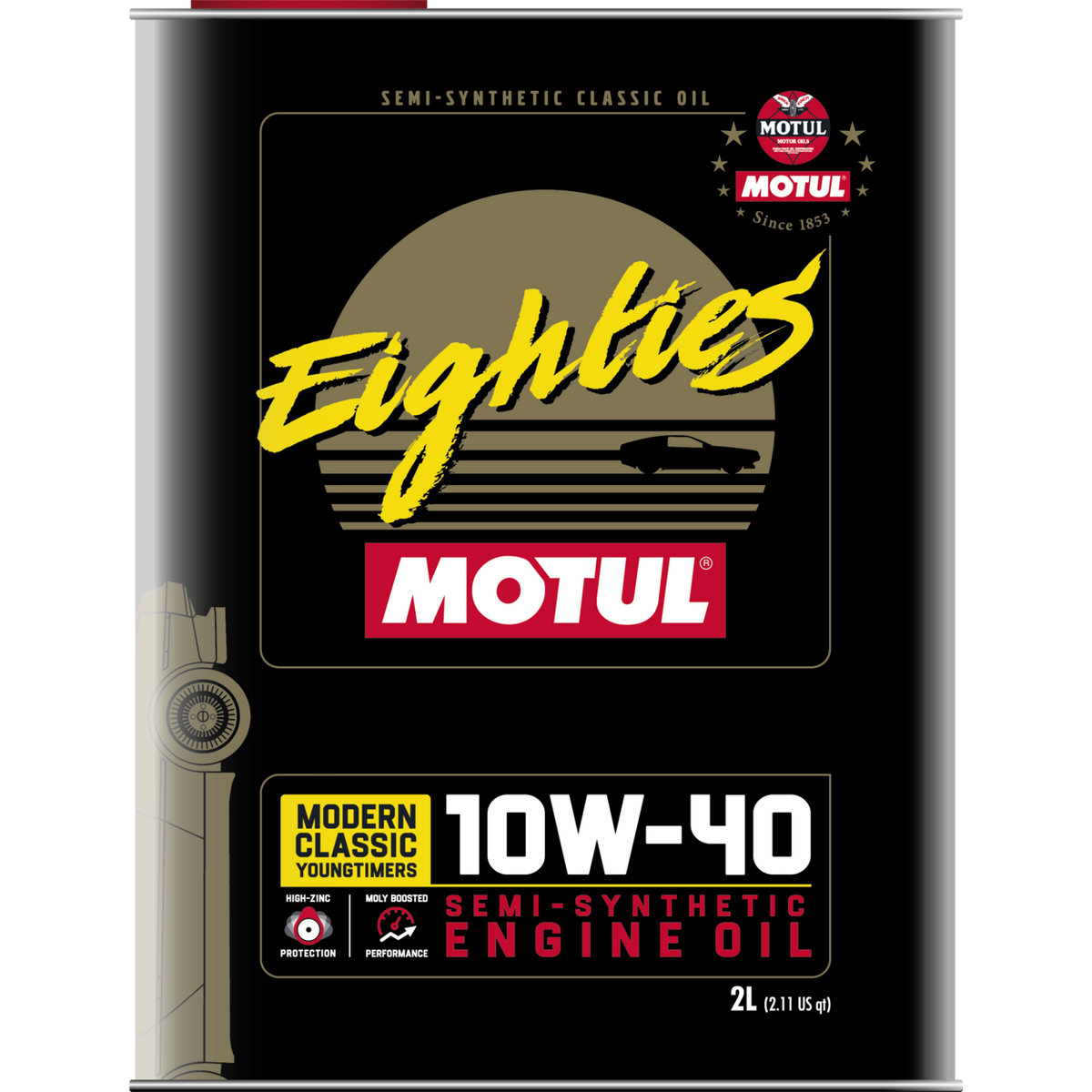 Motul Classic Eighties 10W-40 — Modern Classic Oil (2L (2.1qt))