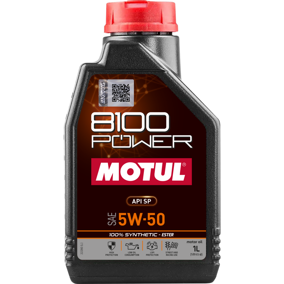 Motul 8100 Power 5W-50 — Ester Synthetic Car Oil